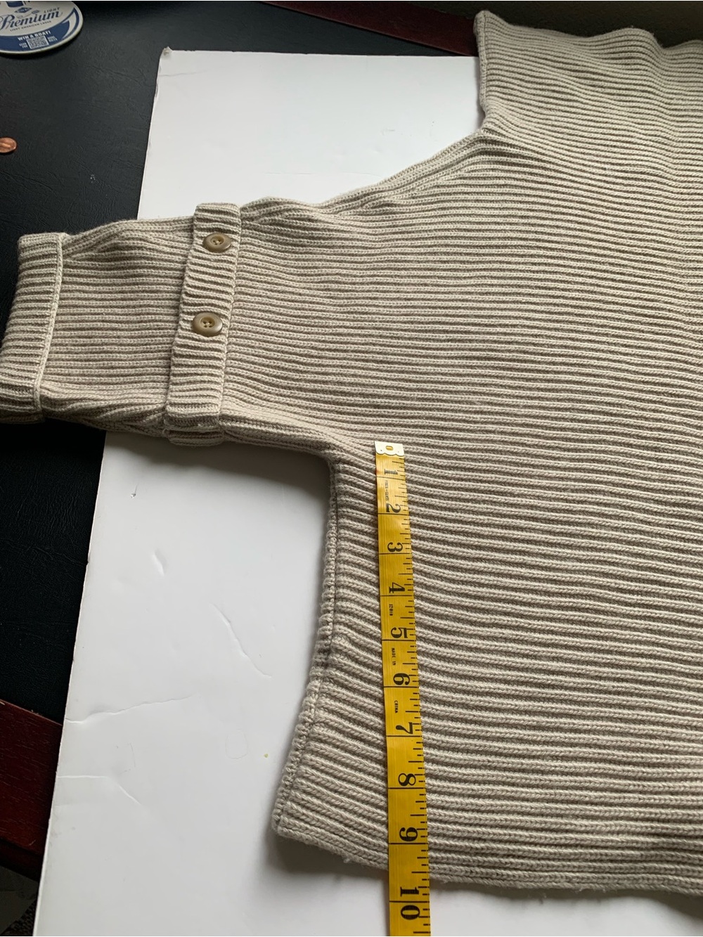 Ann Taylor Merino Wool Cashmere Blend Ribbed Cowl Neck Sweater M - Picture 10 of 14